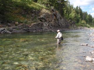 The east slope trout streams provide great fly fishing opportunities in spectacular settings