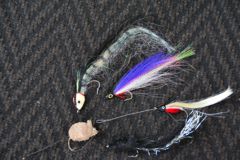 Use large flies and baitfish a third the body size of pike targeted