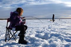 Lac St Anne Alberta Burbot fishing