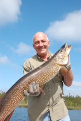 When water temperatures are warm, pike often respond to high-speed trolling