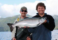 A hefty mint silver coho salmon that would make just about anybody’s day.