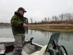 Drop a jig and minnow down and if there are walleye around, they are sure to bite
