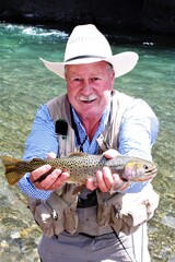 Streamy riffles hold summertime trout, grayling and whitefish.